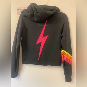 AVIATOR NATION Neon Bolt Crop